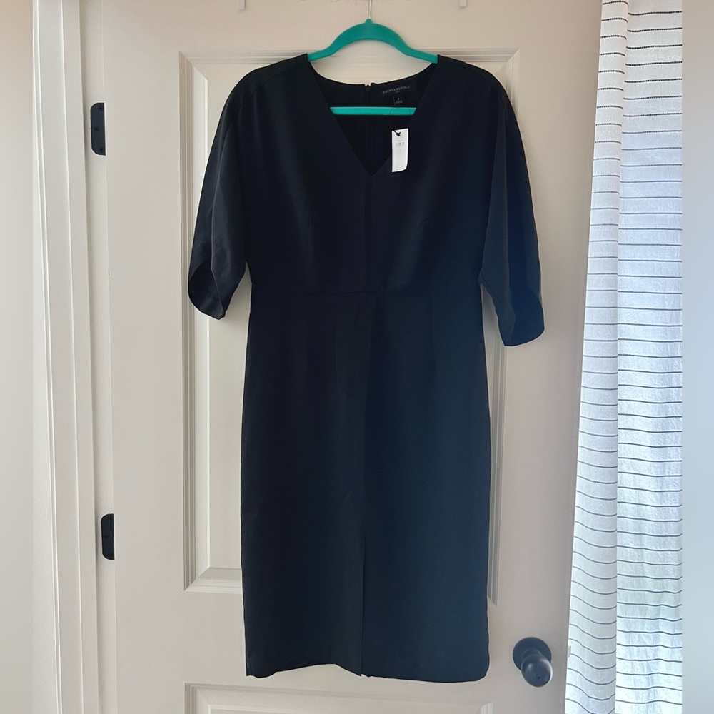 Banana Republic Classic Black Midi Dress